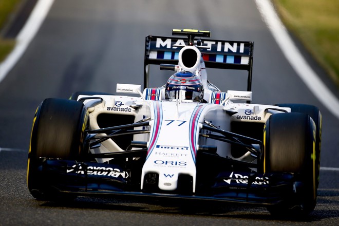 Valtteri Bottas parte na quinta posição, logo atrás de Felipe Massa, seu companheiro de Williams. | DIEGO AZUBEL/EFE