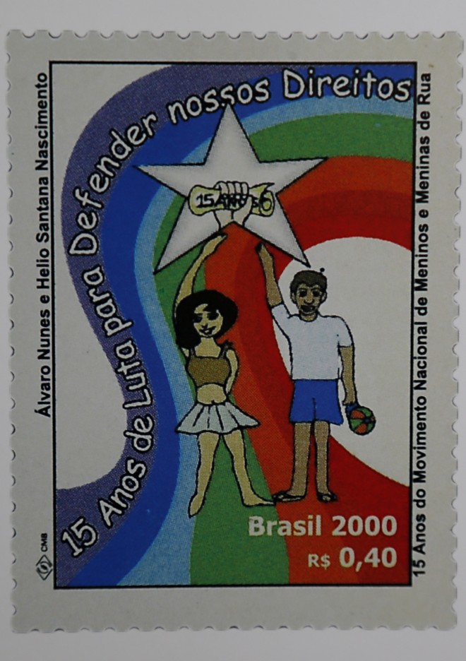 Selo comemora os 15 anos do Movimento Nacional de Meninos e Meninas de Rua, que em 1990 conseguiu a publicação do Estatuto da Criança e do Adolescente (ECA), marco dos direitos das crianças | Albari Rosa/Gazeta do Povo