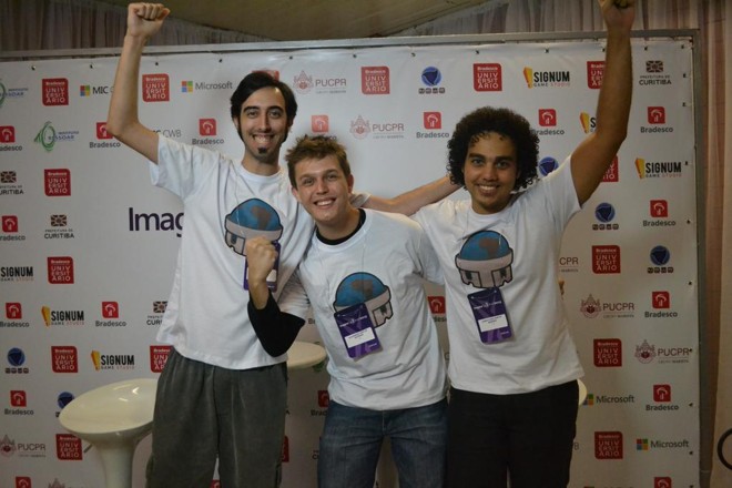 Tranckies World : desenvolvido pelo time HTW, que conta com estudantes da FMU de São Paulo, Fatec de Santos e da Universidade Federal do ABC, o jogo foi o escolhido na categoria Games. Utiliza a tecnologia Kinect para permitir que os jogadores controlem dois personagens usando apenas o movimento dos braços – um braço controla a mira do personagem, o outro, sua movimentação. O objetivo é derrotar o oponente em quatro cenários diferentes. | Divulgação