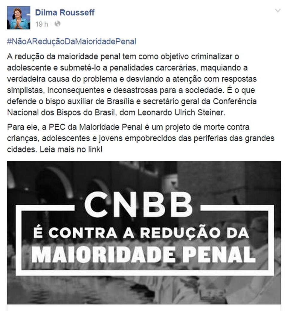 Em postagens na rede social, presidente se posicionou sobre projeto de lei. | Reprodução/Facebook
