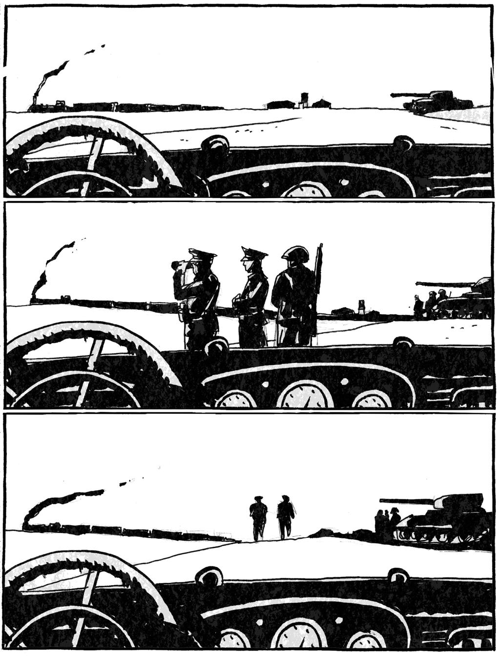 Fragmento de Kaputt, uma história sobre nazismo ilustrada pelo quadrinista Eloar Guazzelli. | Reprodução