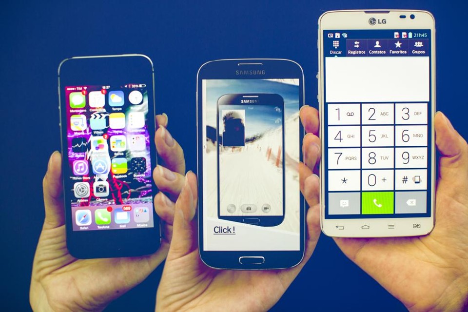 Consumo de smartphones no Brasil é equivalente ao de um país desenvolvido: mercado local está concentrado em apenas seis grandes marcas. | Brunno Covello/Gazeta do Povo