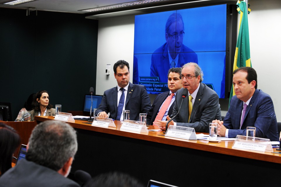 O presidente da Câmara, Eduardo Cunha, compareceu à instalação da Comissão Especial que vai discutir a maioridade penal | João Batista/Câmara dos Deputados
