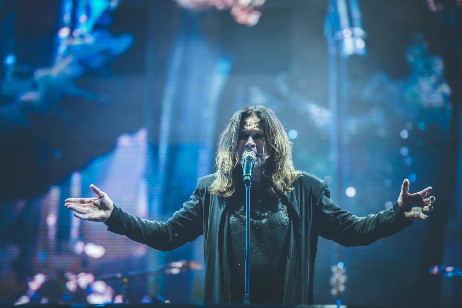 Ozzy Osbourne durante apresentação em São Paulo no sábado | Camila Cara/Monsters of Rock/Divulgação