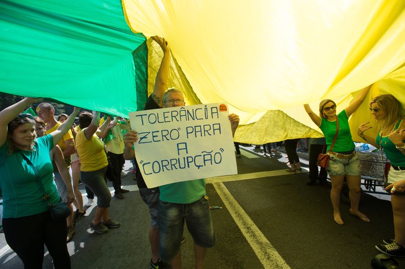 Na Avenida Paulista, corrupção foi o motivador dos protestos. | Agência Brasil