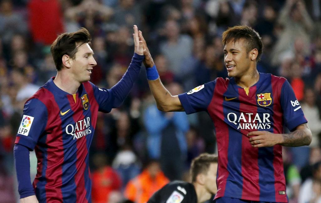 Neymar e Messi marcaram mais uma vez pelo Barcelona. | Gustau Nacarino/Reuters