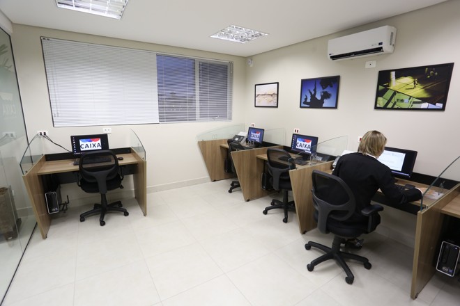 Sala de inclusão digital. | Ivonaldo Alexandre/Gazeta do Povo