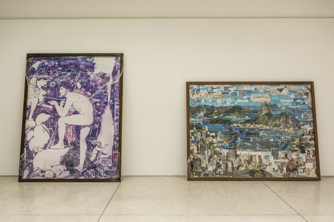 Duas pinturas digitais do renomado artista brasileiro Vik Muniz integram a mostra. | Marcelo Andrade/Gazeta do Povo