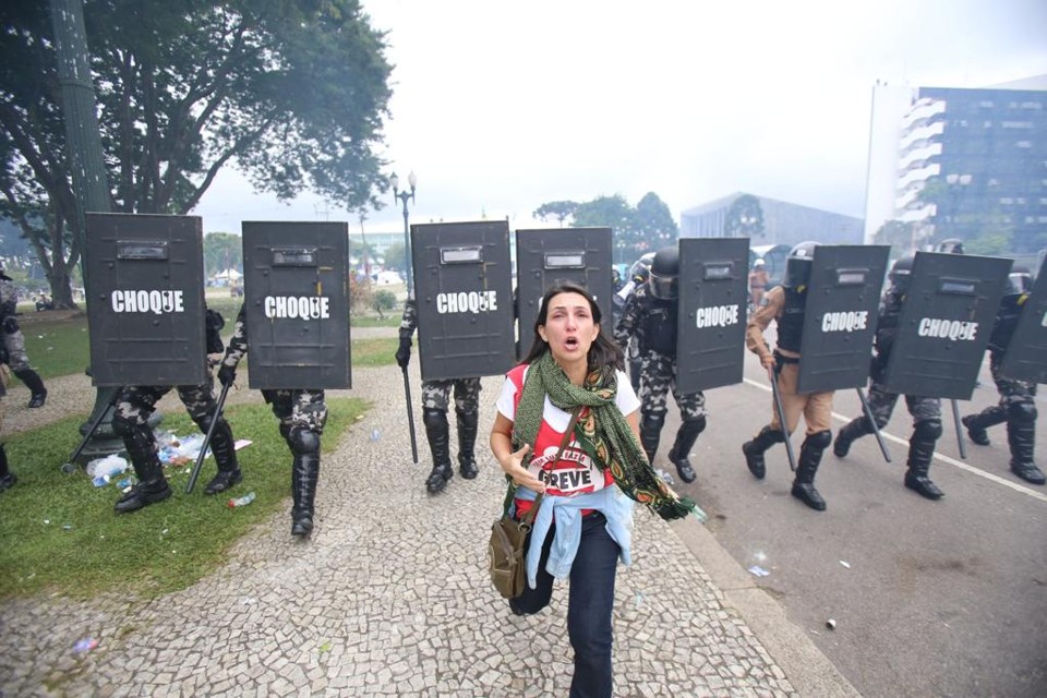 “A PM existe para proteger a sociedade. Veio uma ordem judicial e nós tivemos que cumprir. Era a nossa missão e ela foi cumprida”, apontou o coronel | Daniel Castellano/Gazeta do Povo