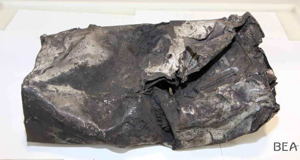 Equipamento foi recuperado com muitos danos | BEA / Divulgação/EFE