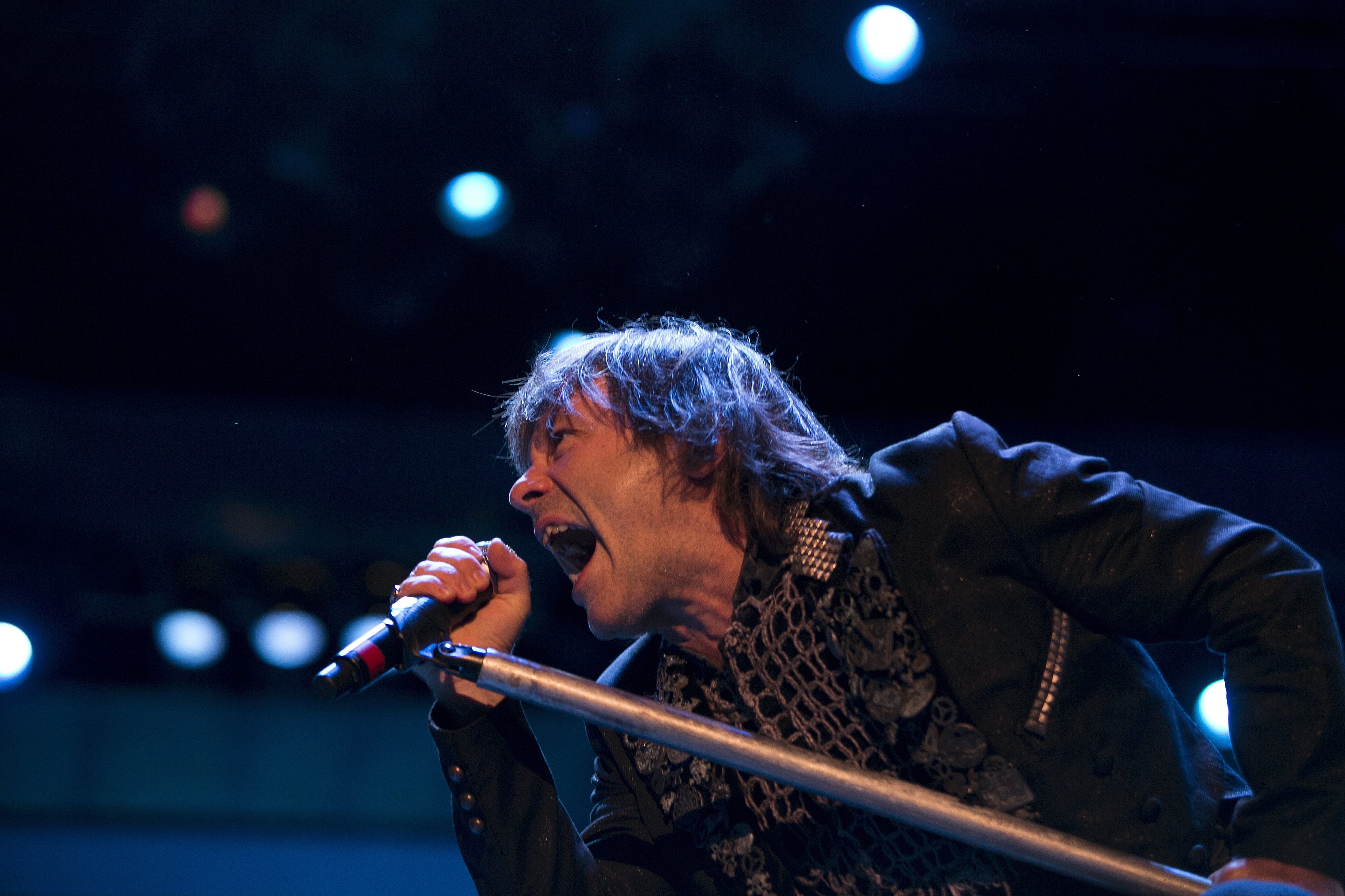 Bruce Dickinson durante show do Iron Maiden em Curitiba em 2013 | Marcelo Andrade/Gazeta do Povo
