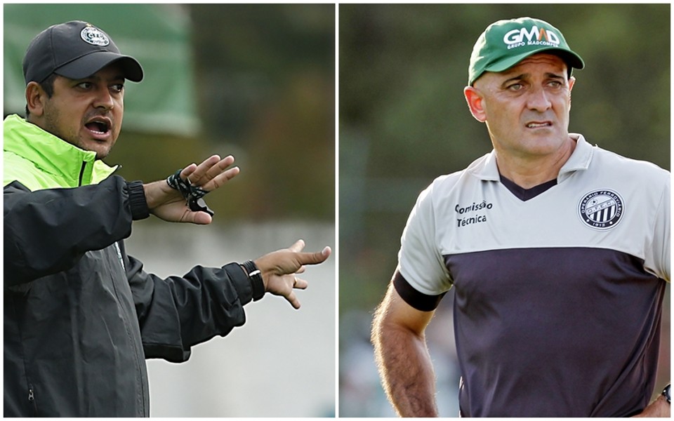 Técnicos Marquinhos Santos e Itamar Schülle. | Gazeta do Povo/