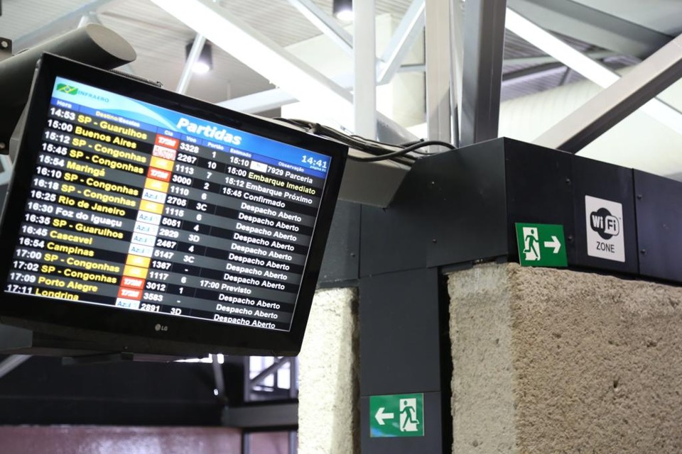 Infraero promete melhorar o sinal a partir de junho. | Ivonaldo Alexandre/Gazeta do Povo