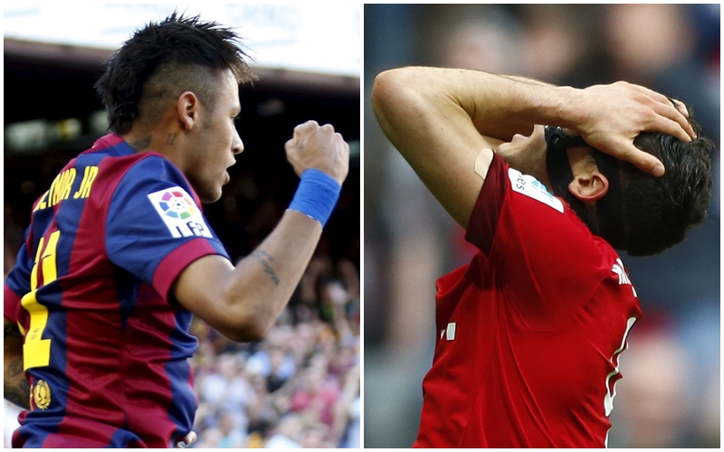 Neymar vive o melhor momento no Barcelona e Lewandowski tenta reencontrar o gol no Bayern. | Gustau Nucarino/Reuters /Michaela Rehle/Reuters