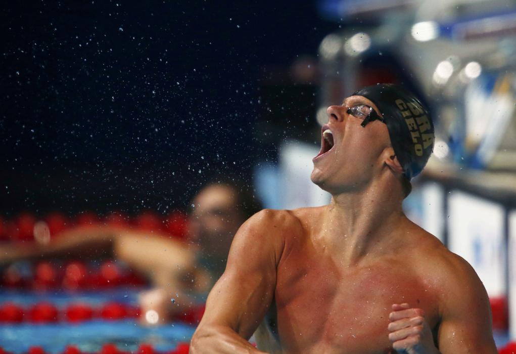 Cielo garantiu mais duas medalhas para o Brasil no GP de Natação, nos EUA | MDA/TSS/MICHAEL DALDER
