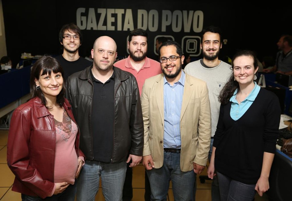 Equipe responsável pela série de reportagens Crime sem Castigo. | Giuliano Gomes/Gazeta do Povo