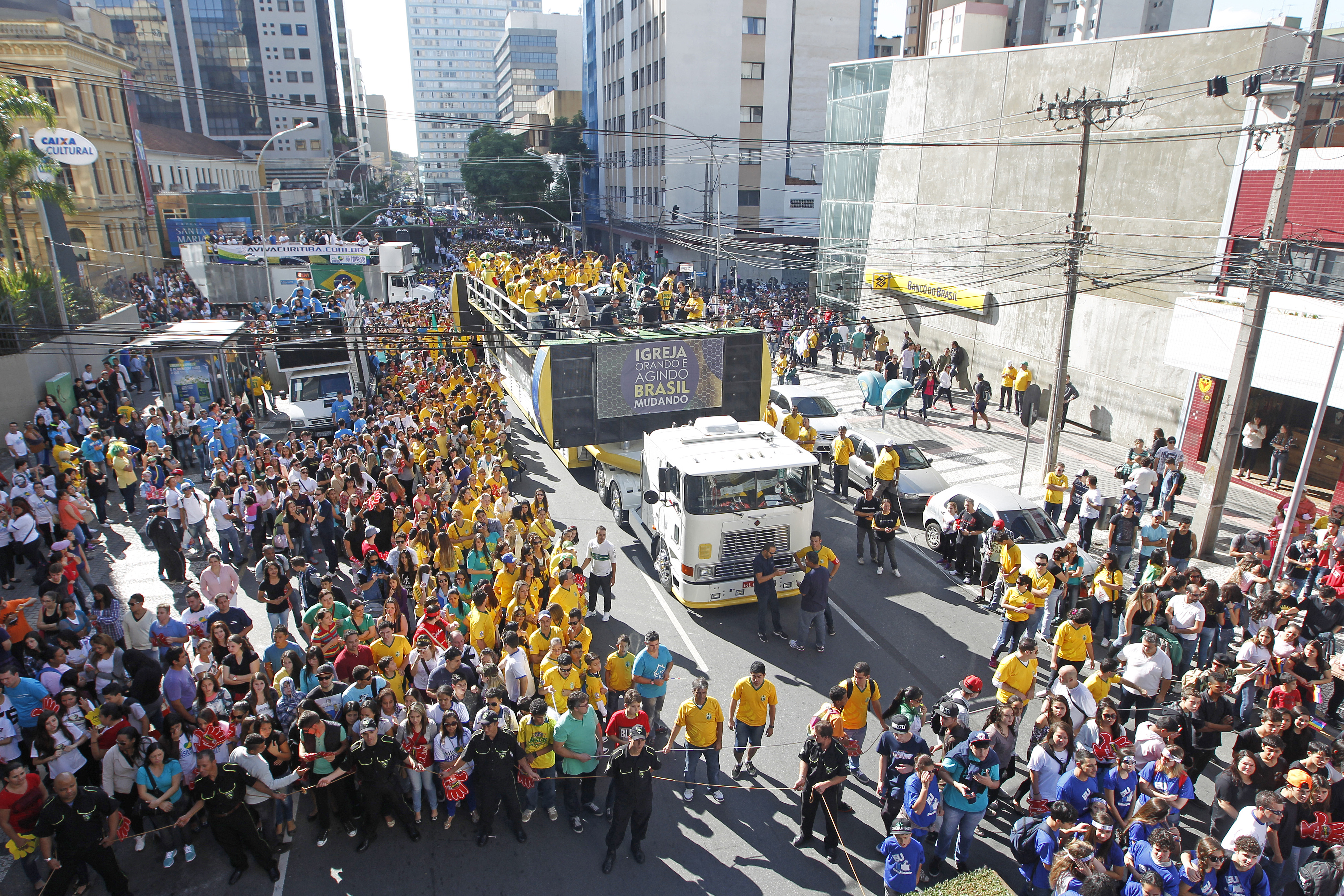 Marcha para Jesus 2014: para este ano, a expectativa é de reunir 200 mil pessoas em Curitiba. | Antônio More / Agência de Notícias Gazeta do Povo