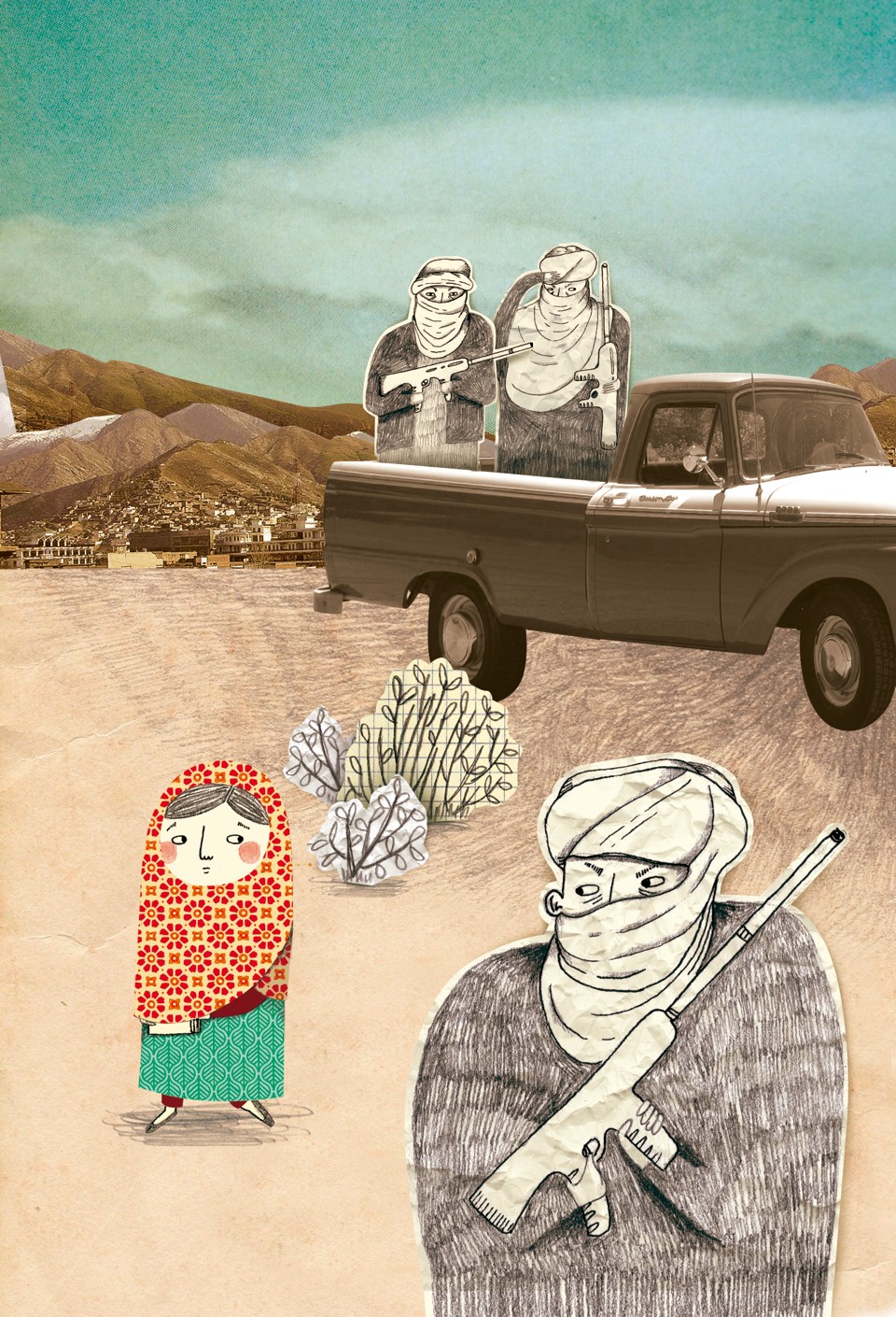 Malala Yousafzai, vencedora do Nobel da Paz 2015, na ilustração de Bruna Assis Brasil. | Bruna Assis Brasil/Reprodução
