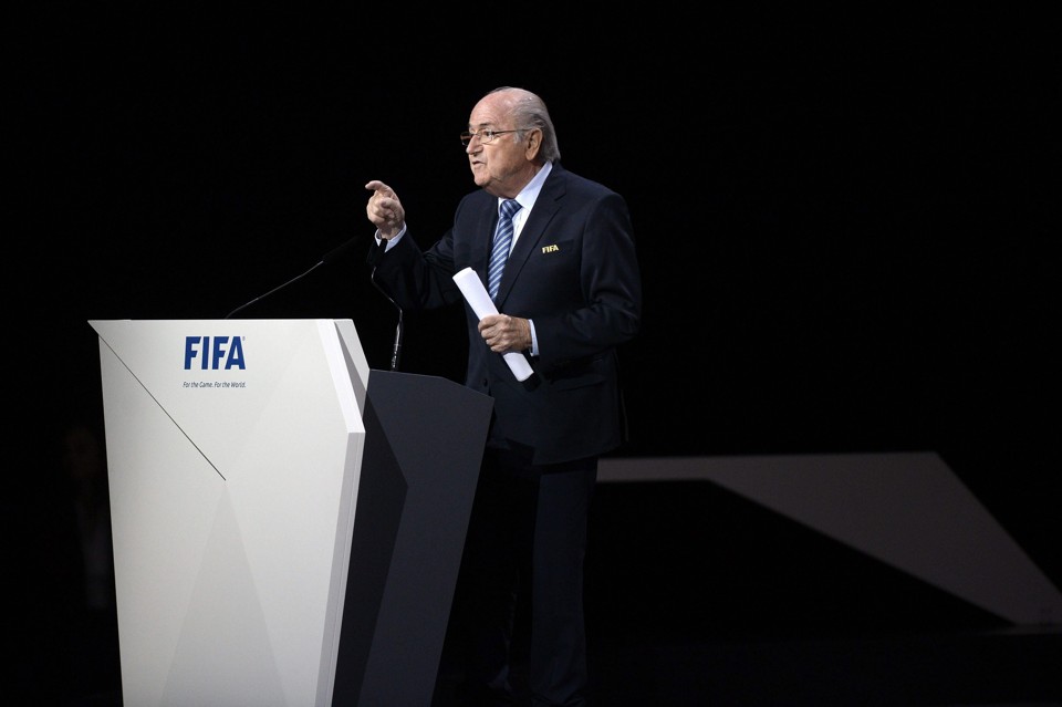 No discurso de abertura do segundo dia do Congresso da Fifa, Blatter chegou a ironizar as investigações em curso. | WALTER BIERI/EFE
