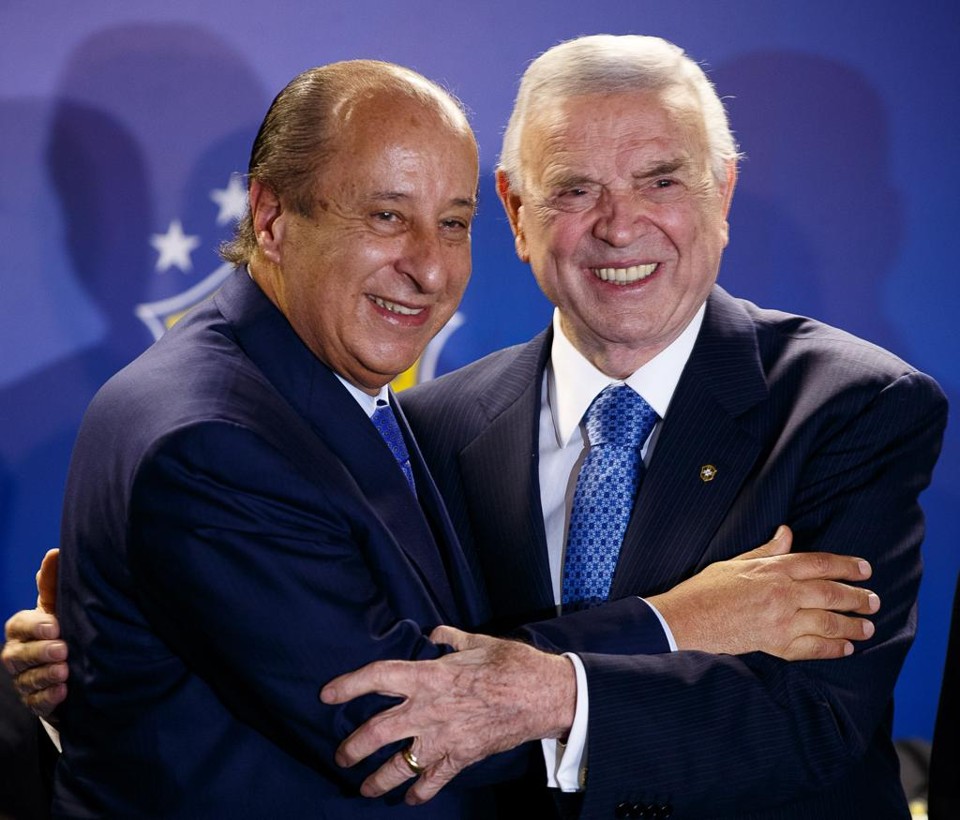 Del Nero abraça Marin na sucessão de abril à presidência da CBF. | 4915/Daniel Marenco