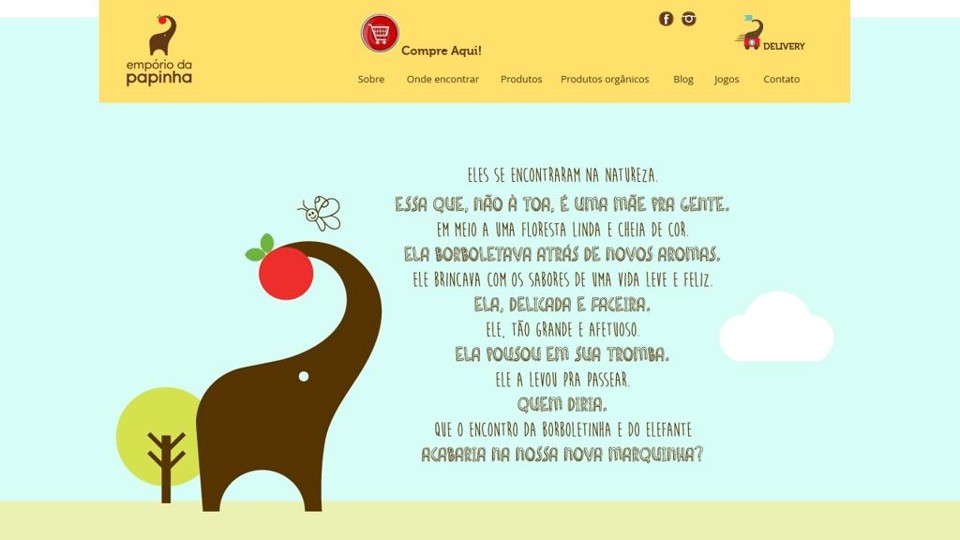Empório da Papinha também faz vendas pela internet. | /Reprodução