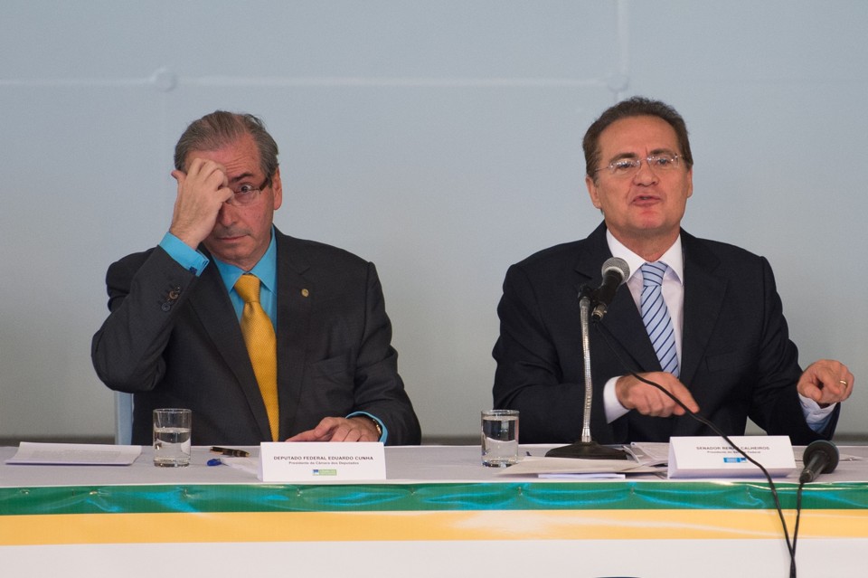 Depois da reunião, Renan disse que se encontrará com o presidente da Câmara, Eduardo Cunha (PMDB-RJ), nesta quinta-feira para discutir como agilizar votações que interessam aos governadores | Marcelo Camargo/Agência Brasil