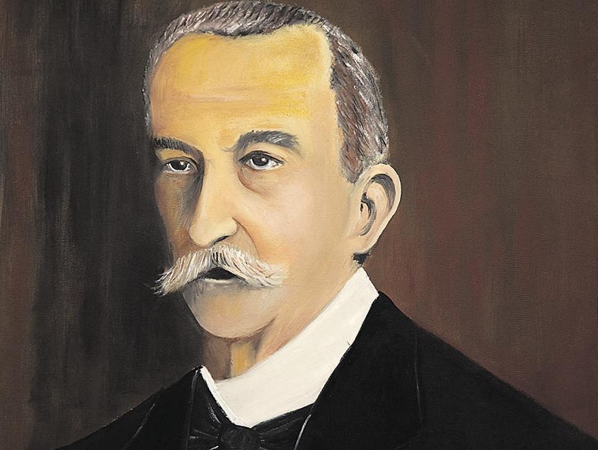 Reprodução de retrato do escritor e historiador José Francisco da Rocha Pombo. | Divulgação/Acervo Museu Paranaense