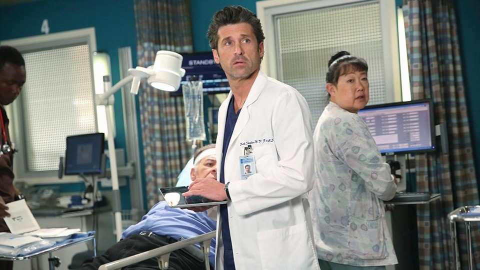 Patrick Dempsey no papel do dr. Derek Shepherd. | Divulgação