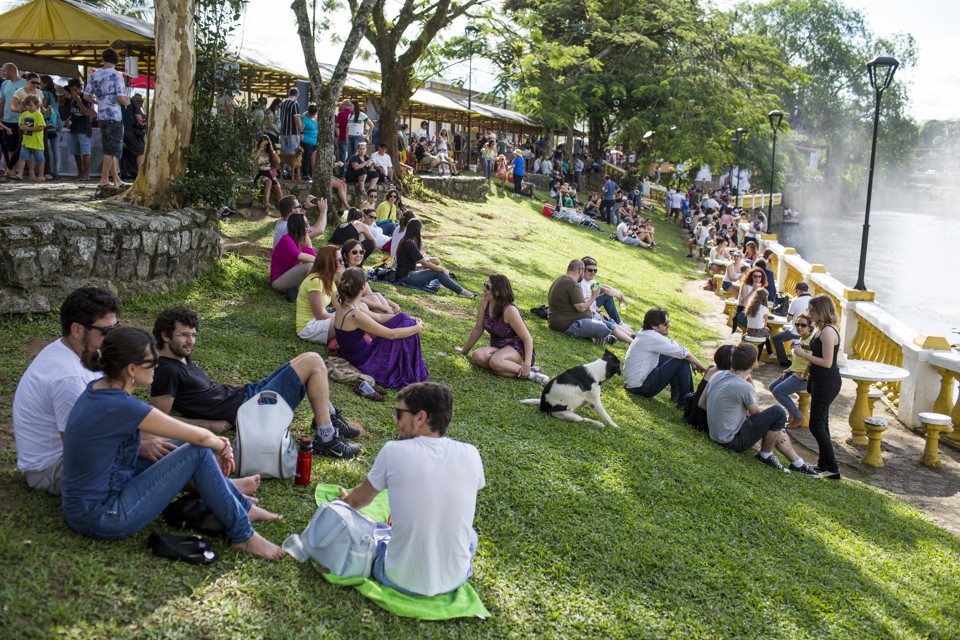 Festival de jazz atraiu milhares de pessoas a Morretes neste fim de semana. | Brunno Covello/Gazeta do Povo