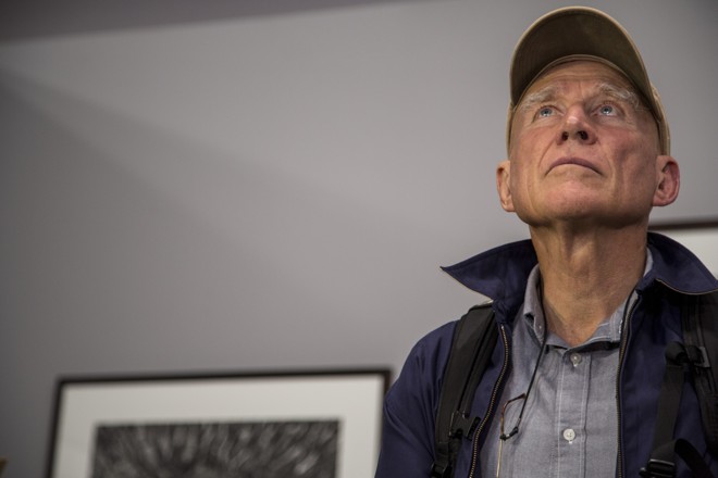 O fotógrafo Sebastião Salgado esteve em Curitiba em novembro do ano passado para a inauguração de “Genesis” | Marcelo Andrade/Gazeta do Povo