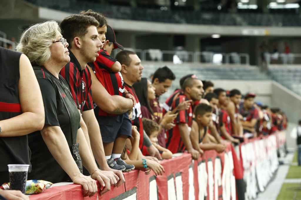 Atlético lança promoção de ingresso para aproveitar o Dia das Mães: redução de preço vale para dois tipos de sócios. | Hugo Harada/Gazeta do Povo