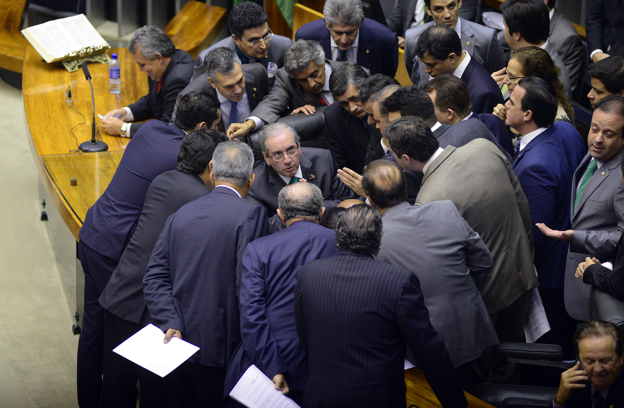 A decisão do adiamento ocorreu por falta de acordo. O presidente da Câmara, Eduardo Cunha (PMDB-RJ), afirmou que a discussão estava “muito confusa”. | GUSTAVO LIMA/Agência Câmara