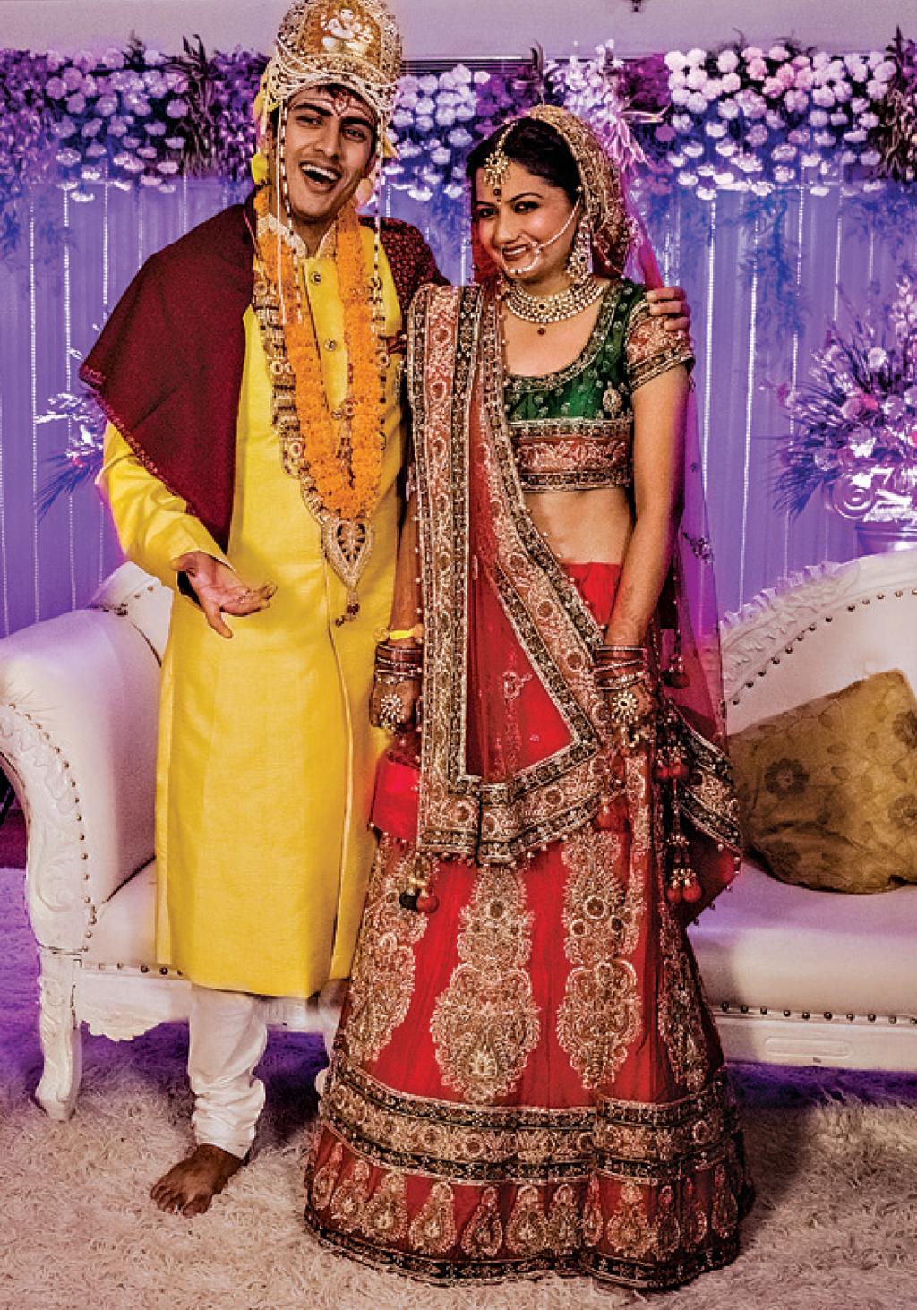 Cresce o número de casamentos semi-arranjados na Índia. Manas Pant e Garima Pant | Daniel Berehulak /