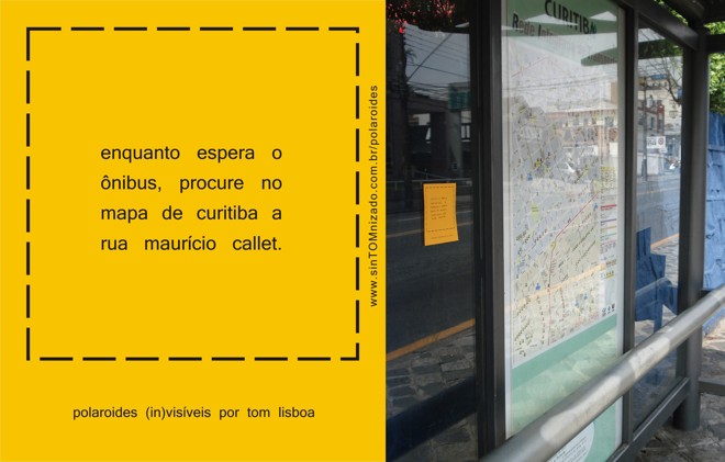 As “Polaroides (In)Visíveis”: recados pela cidade para aguçar a percepção sobre o espaço urbano. | Divulgação