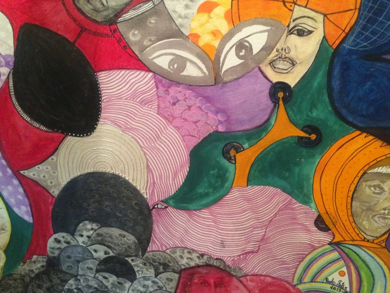 Quadros de Paulo Félix integram a mostra. | Divulgação