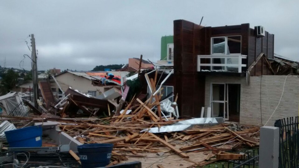 Cidade de Xanxerê, em Santa Catarina, foi devastada por tornado em abril | Defesa Civil SC/SC