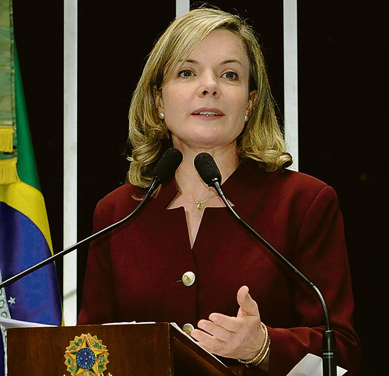 Gleisi Hoffmann (PT) é alvo da Operação Lava Jato. | Waldemir Barreto/Agência Senado