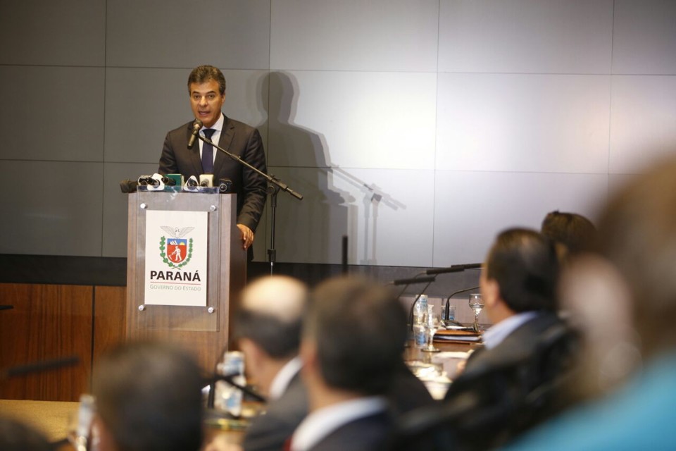 Governador do Paraná fez uma reunião de seu secretariado na manhã desta quarta-feira (27) | Henry Milléo/Gazeta do Povo