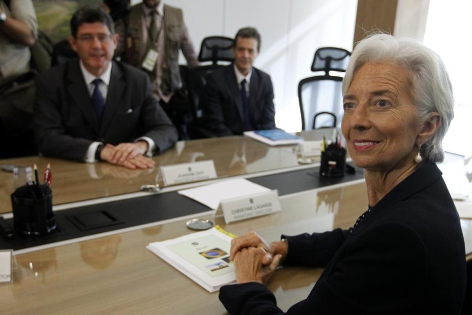 Cristhine Lagarde se reuniu com o ministro Levy durante a tarde | Fernando Bizerra Jr./EFE