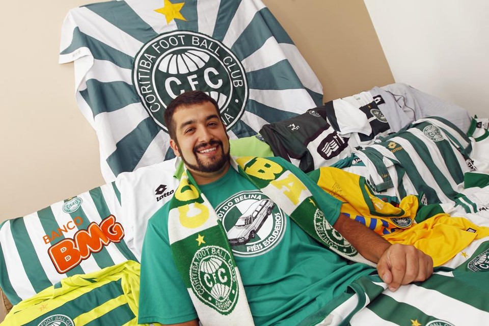 Danilo Martins, torcedor acostumado com títulos do Coxa. | Antonio More/Gazeta do Povo
