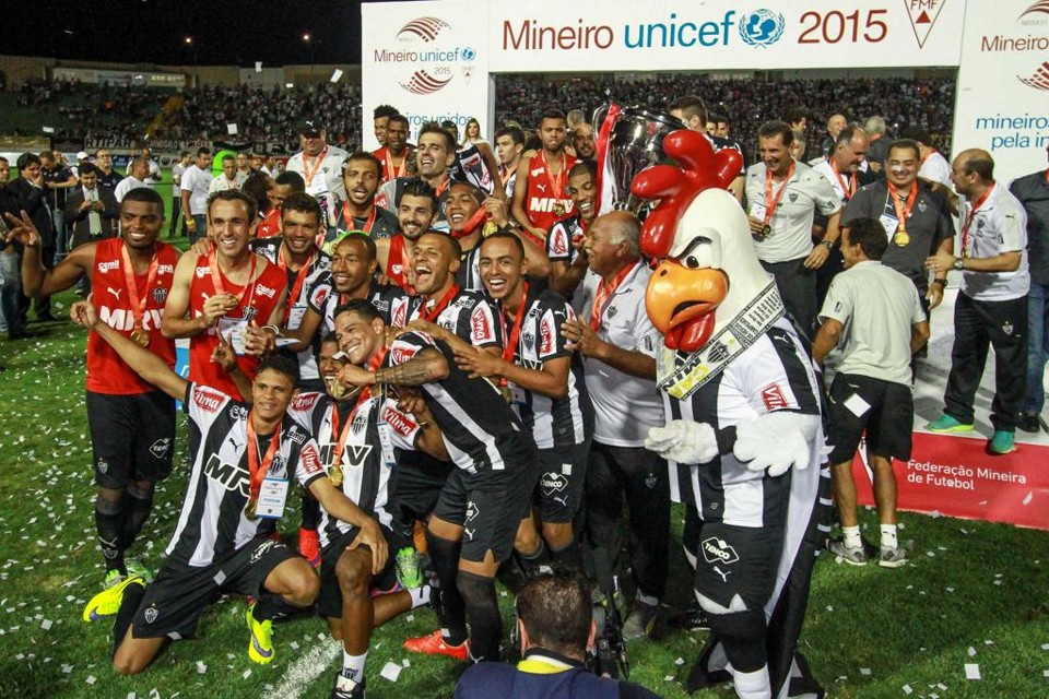 Equipe comemora o título estadual do Atlético-MG, conquistado neste domingo (3) | /Flickr Atlético-MG