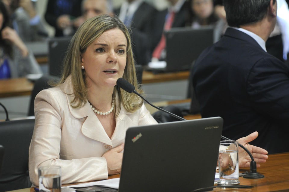Gleisi nega a acusação e diz que os depoimentos de Youssef e Costa têm divergências. | Geraldo Magela/Agência Senado