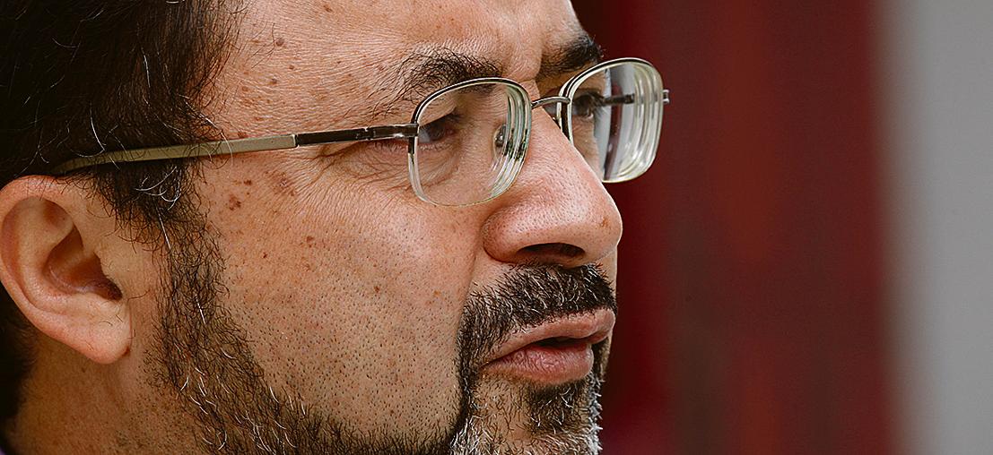 Hermes Leão, presidente da APP: “ Se o governo vai descontar salário, não temos condições de voltar”. | Aniele Nascimento/Gazeta do Povo