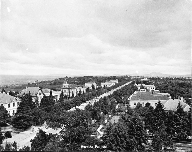 Avenida Paulista sentido Paraíso-Consolação em 1902 | Guilherme Gaensly /Acervo Fotográfico do Museu da Cidade de São Paulo