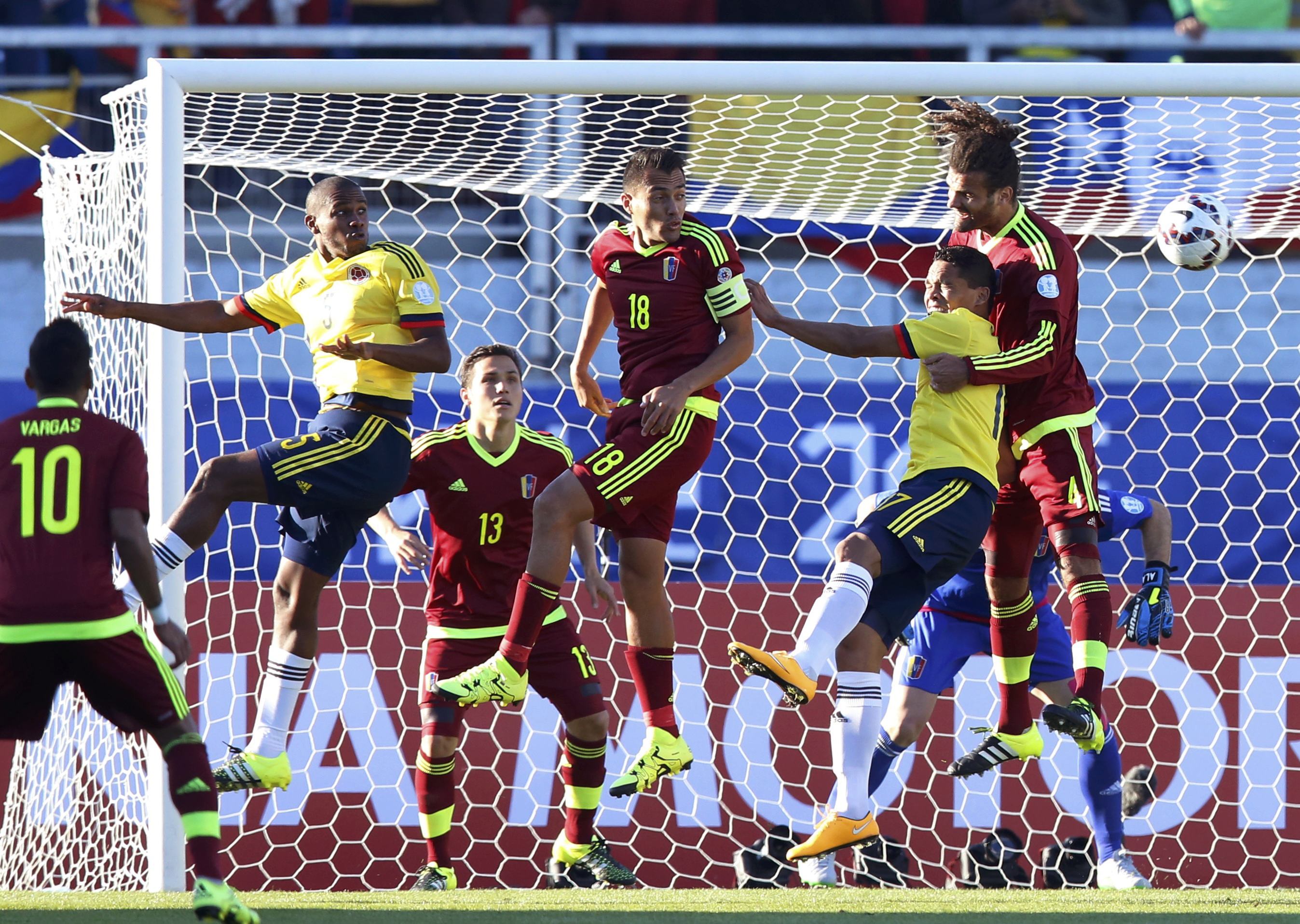Venezuela venceu a Colômbia na estreia das equipes do Grupo C na Copa América | HENRY ROMERO/REUTERS