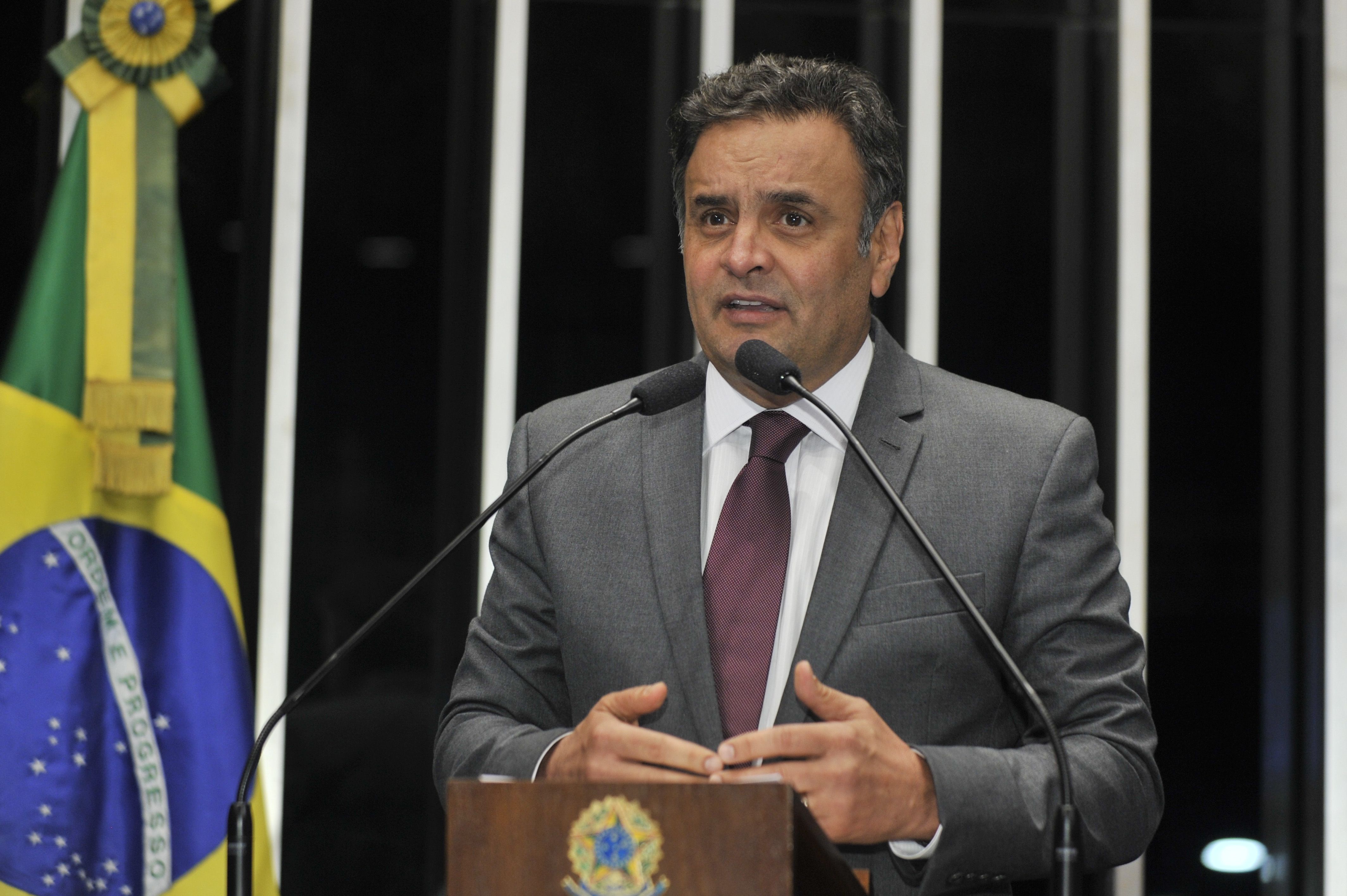 Aécio Neves é o líder da oposição na comitiva que está na Venezuela. | Waldemir Barreto/Agência Senado