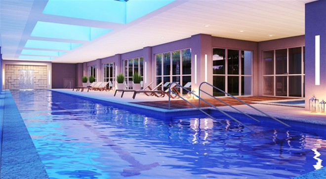 LE CHATEAU: primeiro empreendimento assinado pelas incorporadoras Cyrela, Rossi e Grupo LN no bairro Juvevê, o Le Chateau oferece 28 apartamentos distribuídos em duas torres e com duas unidades por andar. Os 24 apartamentos tipo padrão têm 283 m² privativos, com quatro suítes e quatro vagas de garagem. As quatro unidades duplex, por sua vez, medem 452 m² privativos – sendo 94 m² de terraço – e têm quatro suítes e cinco vagas para veículos. Entre as áreas comuns, destaque para a adega gourmet, piscina coberta e aquecida com raia de 25 m e o bosque nativo. Todos os apartamentos possuem um depósito particular na garagem, no qual é possível guardar desde malas de viagem a carrinhos de bebê. O preço das unidades do Le Chateau parte dos R$ 2,9 milhões. A previsão de entrega é para novembro de 2015. | (Imagem/Divulgação)