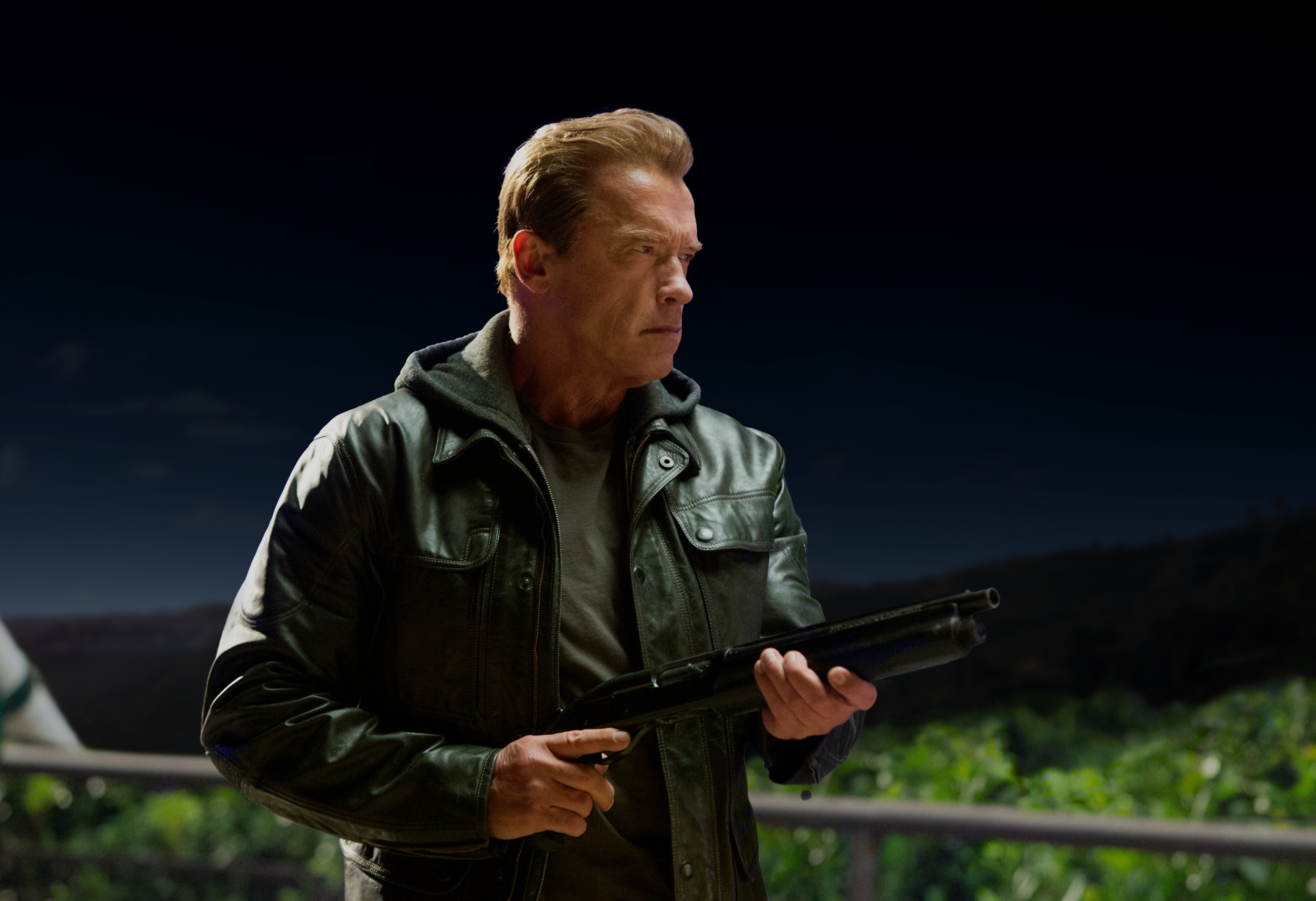 “Entro [no papel do Exterminador] muito rapidamente”, diz Arnold Schwarzenegger. | Divulgação