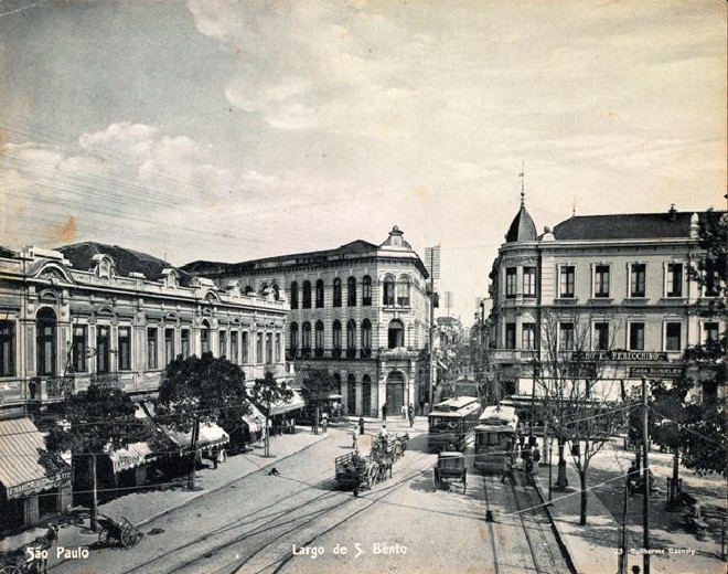 Largo de São Bento | Guilherme Gaensly Arquivo Público do Estado de São Paulo