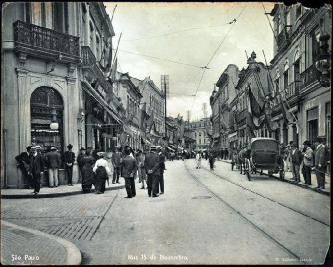 Rua Quinze de Novembro | Guilherme Gaensly/Arquivo Público do Estado de São Paulo